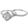 Diamond Halo Engagement Semi-Mount Set