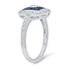 Diamond & Sapphire Semi-Mount Ring